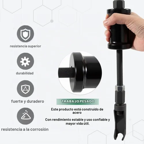 Vista 3 de 7121 Herramienta de extracción de inyector de combustible - Extractor/remover de boquilla - para motores diésel Case, Caterpillar, GM, Waukesha