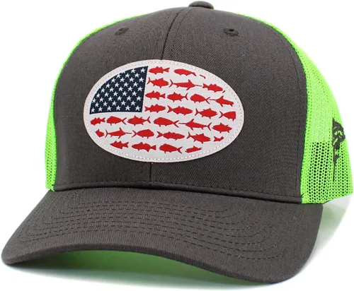 Vista 186 de KBETHOS Tactical Operator Collection USA Fishing Mesh Ballcap Flag Patch America Outdoors Trucker Baseball Cap