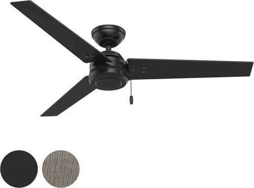 Vista 10 de Hunter Ventilador de techo industrial para exteriores de 52 pulgadas, 3 aspas (renovado) (blanco fresco)