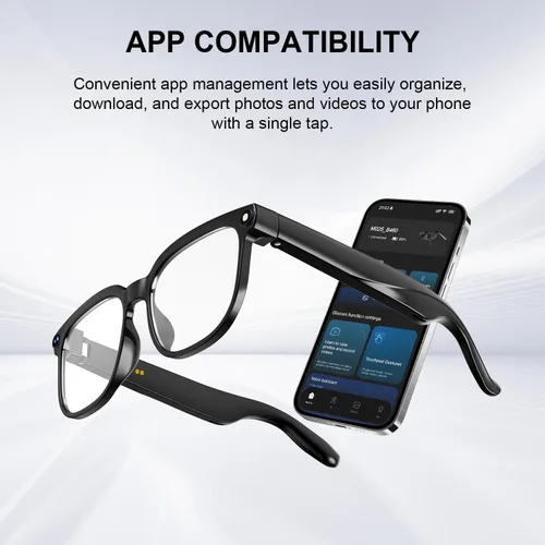 Vista 8 de Lentes inteligentes AI 2026 con cámara, video HD 4K y captura de fotos, gafas de cámara de 8 MP para hombres y mujeres, gafas de grabación