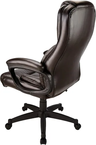 Vista 5 de Realspace® Fennington - Silla de cuero con respaldo alto, color marrón y negro