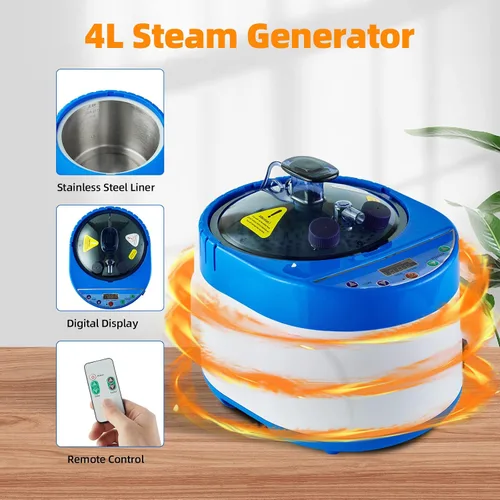 Vista 8 de ZONEMEL Kit completo portátil de sauna de vapor, spa personal de cuerpo completo para el hogar para desintoxicación, relajación, vaporizador de 4