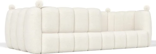 Vista 7 de Cama de suelo tapizada con valla, cama de piso tamaño individual con Beige