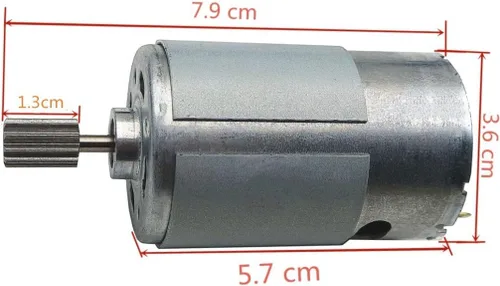 Vista 2 de weelye 2 unids universal 550 15000RPM motor eléctrico RS550 12V Accesorios de motor para niños coches eléctricos niños paseo en juguetes piezas