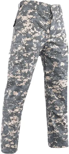 Vista 3 de LANBAOSI Conjunto táctico de caza para hombre, uniforme de combate, camisa, chaqueta y pantalones ACU