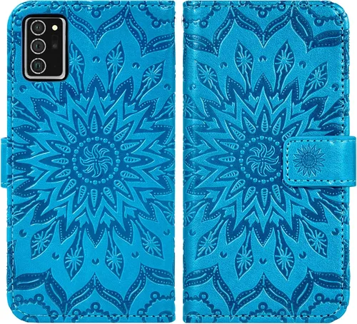 Vista 5 de Funda para teléfono Samsung Galaxy Note 20 Ultra Glaxay Note20 Plus 5G con protector de pantalla de vidrio templado, funda delgada de cuero con tapa