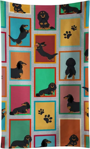 Vista 44 de Caroline's Treasures MLM1160KTWL - Lots of Red Siberian Husky - Toalla de cocina para invitados, toalla de baño decorativa para cara, té, paño