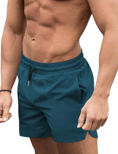 Vista 8 de COOFANDY Men's Swim Trunks Quick Dry Board Shorts Swimwear Bathing Suit Un negro