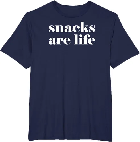 Vista 38 de Snacks Are Life - Camiseta divertida para amantes de los aperitivos, Negro
