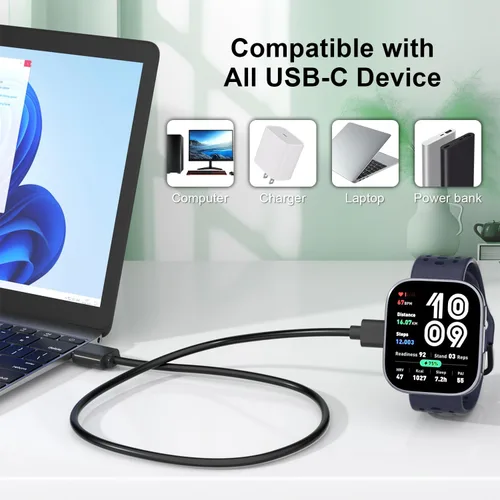 Vista 4 de Cargador para reloj inteligente Amazfit Bip 6/Active 2