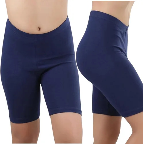 Vista 5 de ToBeInStyle Pantalones cortos activos cómodos de mezcla de algodón para niñas