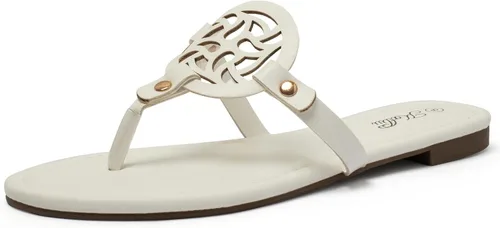Vista 12 de katliu Sandalias Planas para Mujer, Sandalias de Tiras Cómodas, Sandalias de Vestir con Correa de Vestir