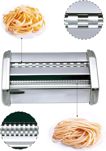 Vista 6 de Shule Máquina de pasta eléctrica con motor Máquina automática de pasta con manivela y rodillos multifuncionales