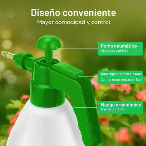 Vista 5 de VIVOSUN 50oz Pump Sprayer, Handheld Garden Water Sprayer Bottle Verde