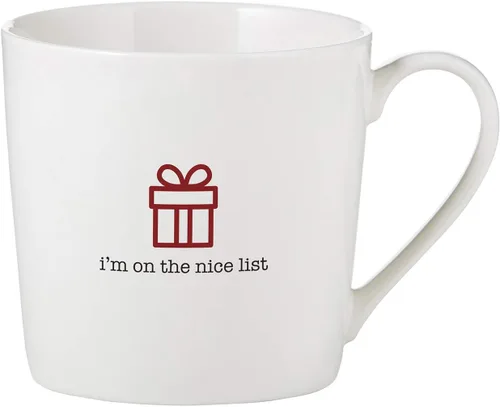 Vista 5 de SB Design Studio D4441 SIPS - Taza de café de porcelana de hueso, 14 onzas, agradable de decir