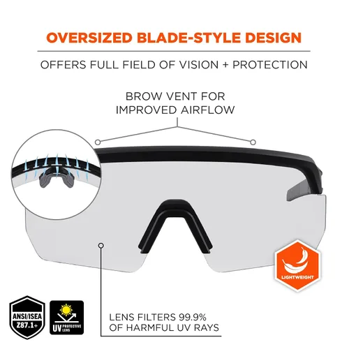 Vista 2 de Ergodyne Skullerz Aegir - Lentes de seguridad, ANSI Z87.1+