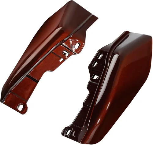 Vista 5 de HR3 Auburn Sunglo & Black Hole con escudo térmico de aire con marco medio deflectores compatibles con 2019 CVO Limited FLHTKSE Adecuado para Harley
