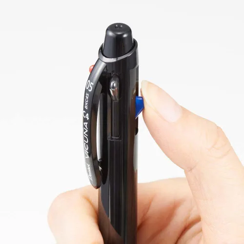 Vista 4 de Bolígrafo de punta extrafina Vicuna, de Pentel, Verde, negro