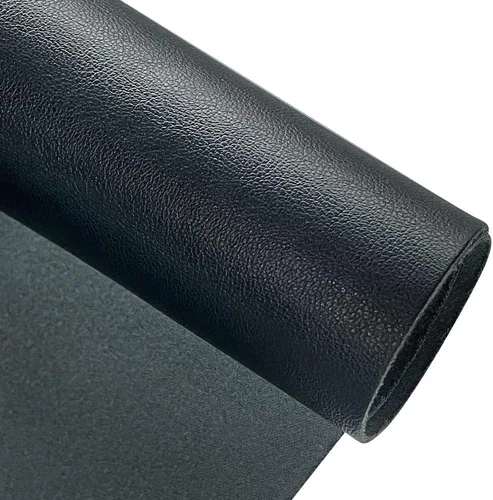 Vista 3 de Tela de piel sintética de 1 yarda, 54 x 36 pulgadas, material suave de color sólido, 0.035 in de grosor, perfecto para fundas de tapicería, bolsos