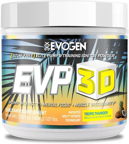 Vista 13 de Evogen EVP-3D Stim-Free Pre-Workout BlackBerry Lemonade 40 porciones