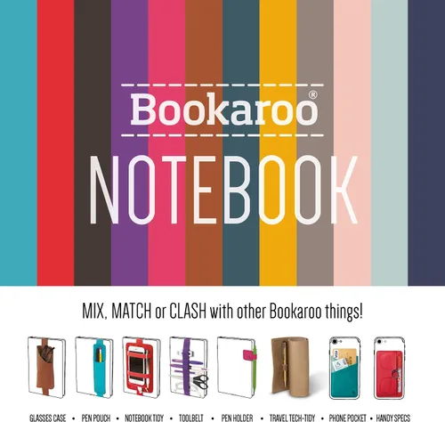 Vista 5 de IF Bookaroo Cuaderno A5, diario - azul marino, cuaderno clásico a rayas, tapa dura con poliuretano suave, (A5) 8.5 x 5.3 in, 192 páginas