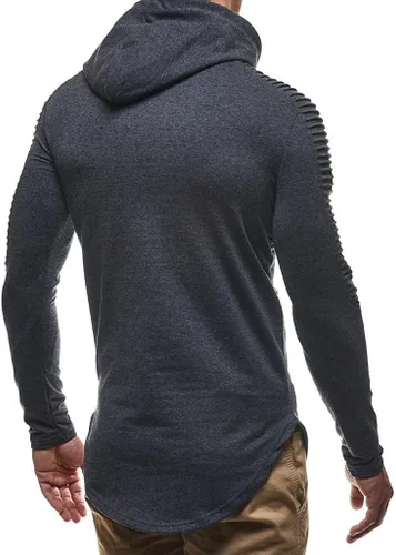 Vista 3 de Leif Nelson LN6369 Sudadera con capucha de gran tamaño para hombre