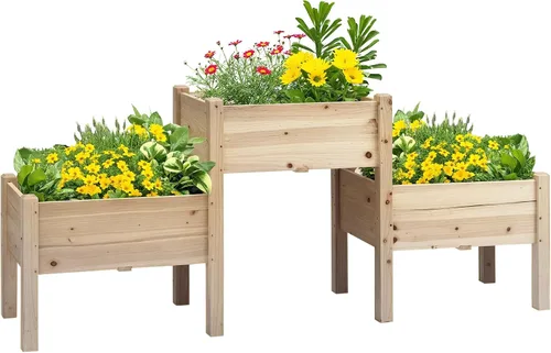 Vista 16 de Outsunny Kit de cama de jardín elevada galvanizada con barras de refuerzo, maceta de metal grande y alta para verduras, flores y hierbas, 6 x 3 x 2