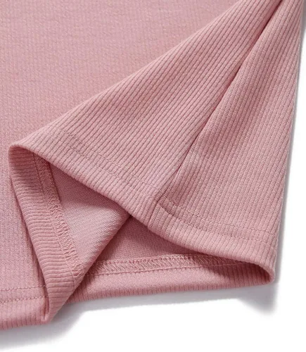 Vista 6 de MEROKEETY Camisetas básicas de manga corta con cuello en V y botones acanalados para mujer