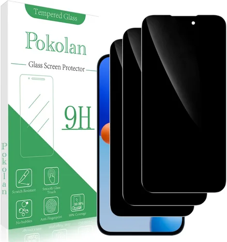 Vista 15 de Pokolan Protector de pantalla de privacidad diseñado para iPhone 11 Pro Max Negro