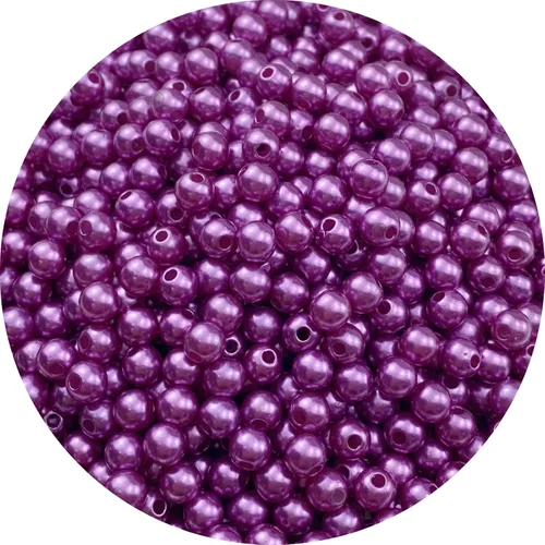 Vista 28 de 4000 piezas Cuentas de perlas para manualidades 3mm Perla de resina para hacer joyas Cuentas de perlas redondas a granel con agujero para collares
