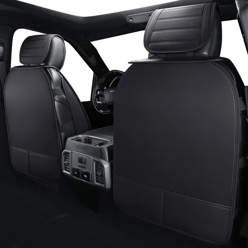 Vista 3 de YIERTAI Fundas de asiento F150 compatibles con Ford F150 2009-2025 2026 2017-2026 F250 F350 F450 Crew Cab Supercab XLT Super Duty Lariat Supercrew