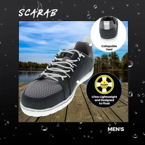 Vista 4 de Body Glove Zapatos de agua escarabajos para hombre, zapatos casuales para barco, zapatos de agua, zapatos de pesca, zapatos de playa, zapatos