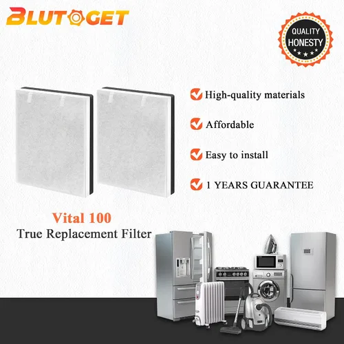 Vista 8 de Vital 100-RF Vital 100 Filtro de repuesto apto para purificador de aire LEVOIT Vital 100, sistema de filtración de carbón activado de alta