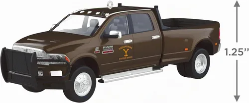 Vista 4 de Hallmark Keepsake Adorno de Navidad, Yellowstone 2014 Ram 3500, regalos de programas de televisión