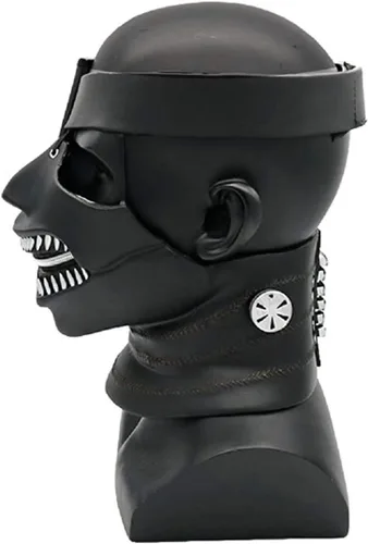Vista 4 de Tokyo Ghoul - Máscara de PVC Kaneki Ken, tamaño ajustable, color negro