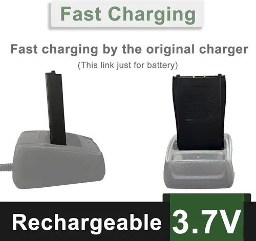 Vista 3 de BAOFENG BF-888S Batería de radio bidireccional 3.7 V 1500 mAh Li-ion recargable para radioaficionado GMRS Reemplazo BF-666S BF-666S BF-777S H-777