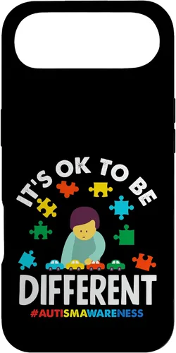 Vista 27 de Ok to Be Different Autism Awareness Puzzle Piece Ribbon Case para iPhone 17