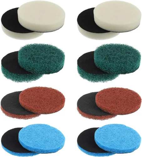 Vista 12 de Juego de 16 piezas de almohadillas de limpieza eléctricas para cepillo de limpieza Dremel Versa: 4 almohadillas de espuma, 4 alfombrillas de cocina