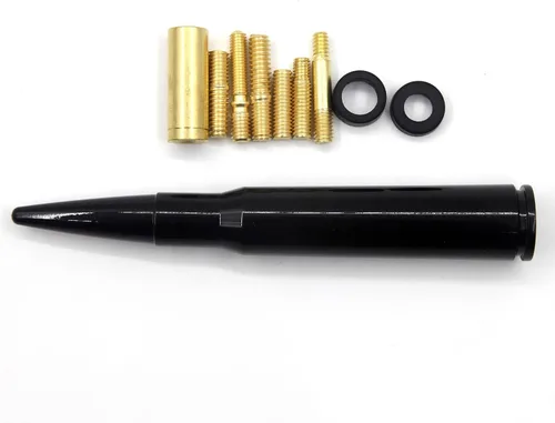 Vista 4 de Antena de 50 Cal Stubby con mástil para eliminar la antena de pista, reemplazo para Ford F150 F250 F350 RAM 1500 2500 GMC Denali Chevy Pick-up