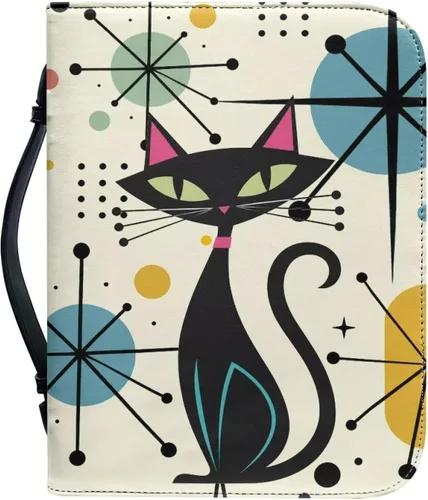 Vista 26 de Cubierta de la Biblia de diseño personalizado Funda de libro con cremallera de cuero PU Funda de transporte de Biblia multifunción Regalo