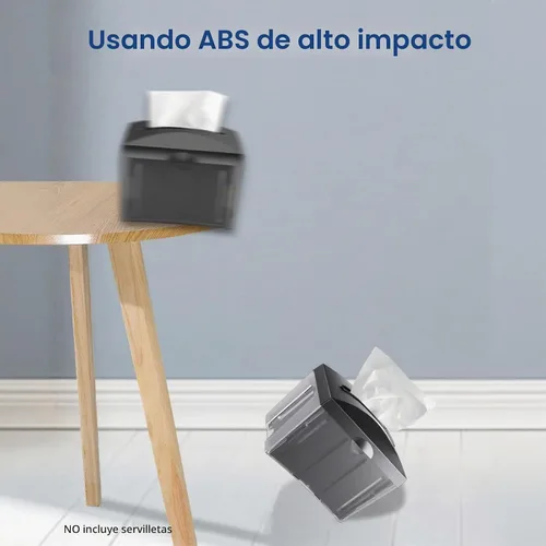 Vista 8 de Dispensador de servilletas de mesa negro 8"x6.1"x6.5