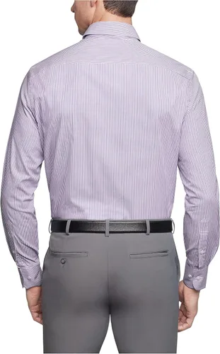 Vista 2 de Van Heusen Camisa de vestir con rayas pinpoint de ajuste regular para hombre, exclusiva de Tienda