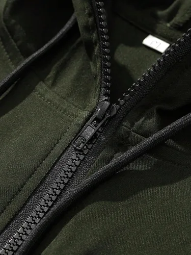 Vista 4 de SHENHE Chaqueta con capucha y manga larga con capucha para hombre