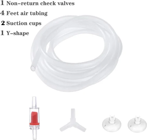 Vista 3 de ALEGI - Kit de filtro de esponja bio para acuario para pecera de 55 galones con tubo de aire, ventosas, válvulas de retención para la cría