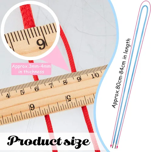 Vista 2 de Chuangdi 72 piezas de cordón de encaje colorido con cuentas creativas para tejer, proyectos de roscado, suministros de fabricación de joyas, 12