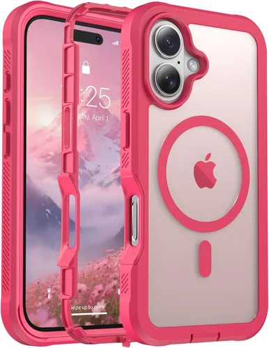 Vista 78 de jaroco - Funda magnética compatible con MagSafe para iPhone 11 de 6.1 pulgadas; protección de grado militar contra caídas, de doble capa