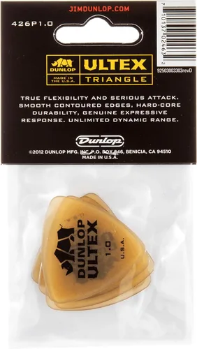 Vista 2 de Jim Dunlop Púas triangulares Ultex® 1.0MM - Paquete de 6