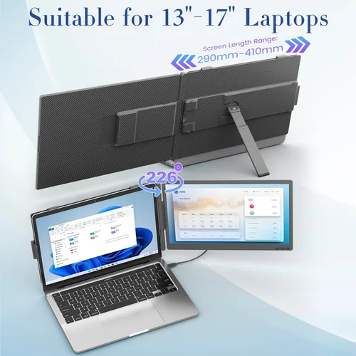 Vista 8 de Teamgee - Extensor de pantalla para portátil IPS Monitor portátil de 14 pulgadas