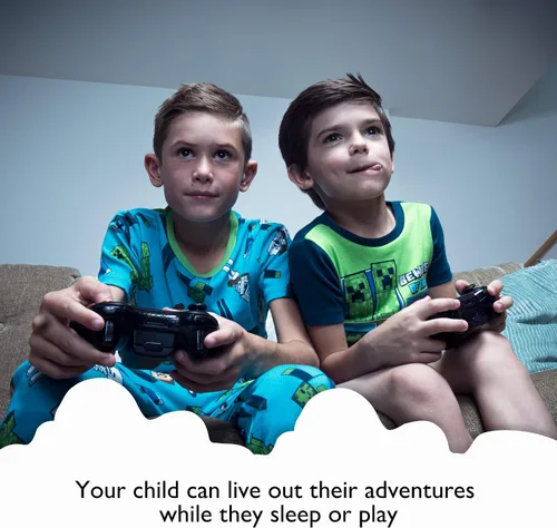 Vista 2 de Minecraft Boys' Big Snug Fit Cotton Pajamas