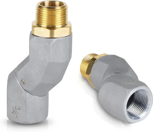 Vista 9 de HLOGREE 1" NPT, 2 piezas de conector giratorio de 360 grados para manguera de combustible para bomba de transferencia de combustible, diésel